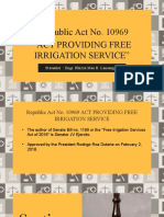 Enm 226-RA 10969-Free Irrigation Law