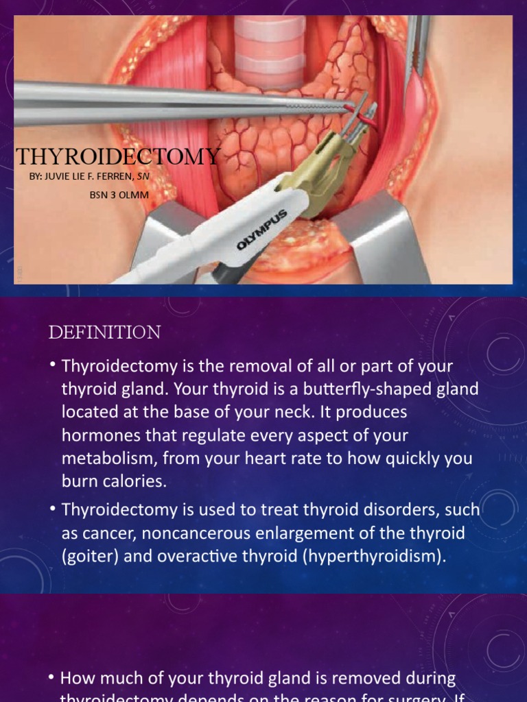 Thyroidectomy: Types and Complications | PDF | Thyroid | Hyperthyroidism