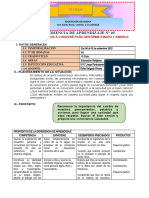 EXPERIENCIA DE APRENDIZAJE #00 (1º Secundaria)