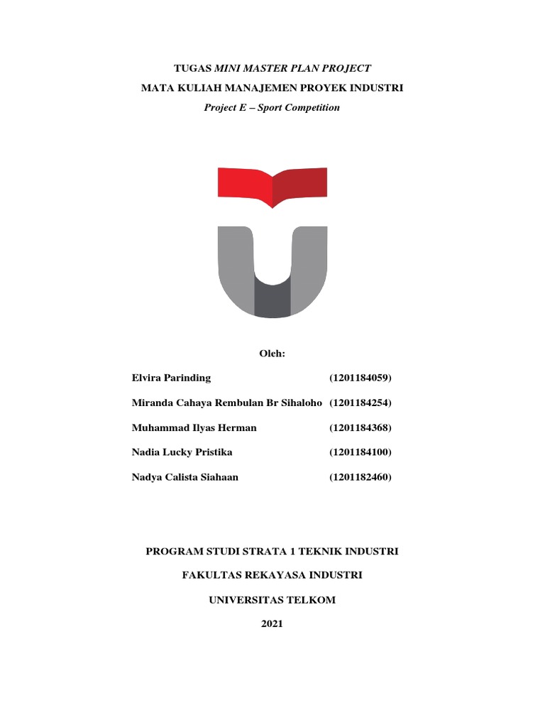 Rencana Proyek E-Sport Universitas Telkom | PDF