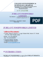 3C's REPORT ANALYSIS On Jubliant Food Works Ltd.
