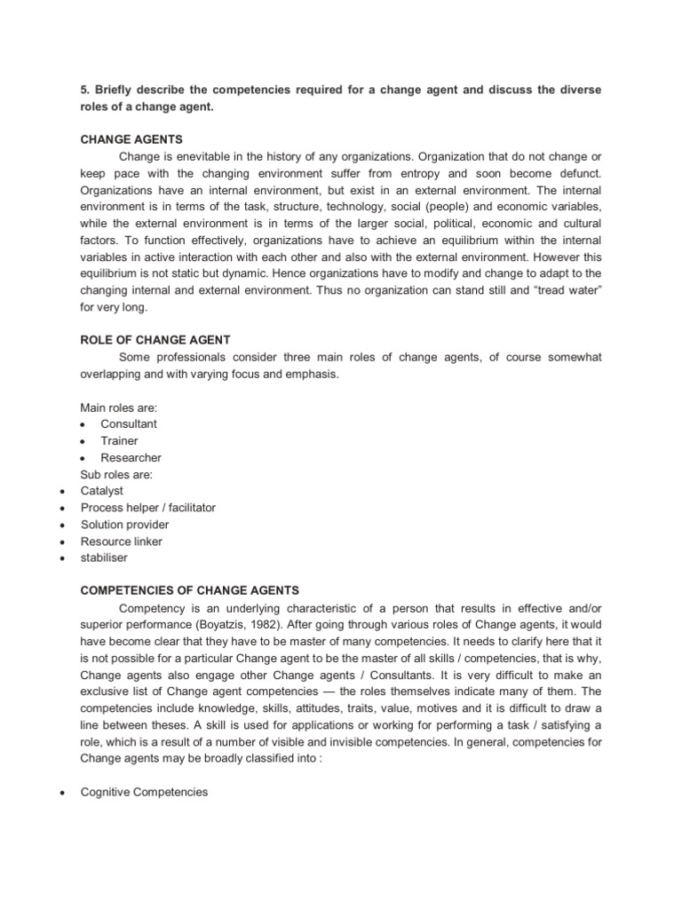 Agent of transformation meaning picture