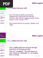 Skill Classification in Sports | PDF | Association Football | Thought