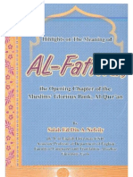 En Highlights On The Meaning of Al Fatiha