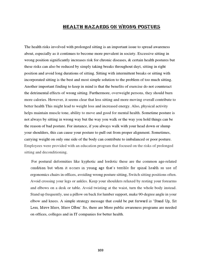 11discussion On Health Hazards | PDF | Lifestyle