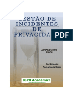 Gestão de incidentes de privacidade