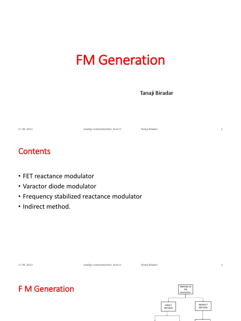 FM Generation 3 | PDF | Frequency Modulation | Modulation
