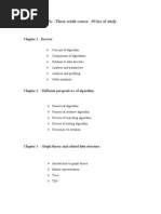 Analysis and Design of Algorithms