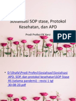 Sosialisasi SOP Stase, Protokol Kesehatan, Dan APD