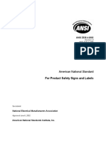 ANSI - Z535.4 Revision of ANSI Z535.4 - 1998