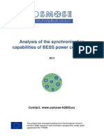OSMOSE D3.3 Analysis of The Synchronisation Capabilities of BESS Power Converters