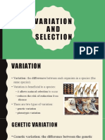 Variation and Selection