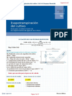 Evapotranspiración del cultivo: Cálculo de la evapotranspiración de referencia con el método FAO-56 Penman-Monteith