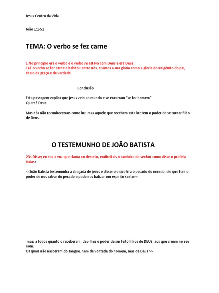 João 1 Download Grátis Pdf Jesus Evangelho De João