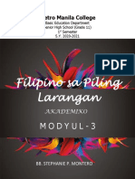 E9576thzs - Module 3 Filipino Sa Piling Larangan Akademik - Abstrak