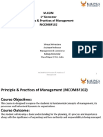 MCOMBF102 UNIT-02 Principles & Practices of Management MCOM1st Semester