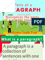 Parts of A Paragraph