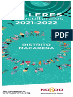 Folleto Talleres Distrito Macarena 2021 22