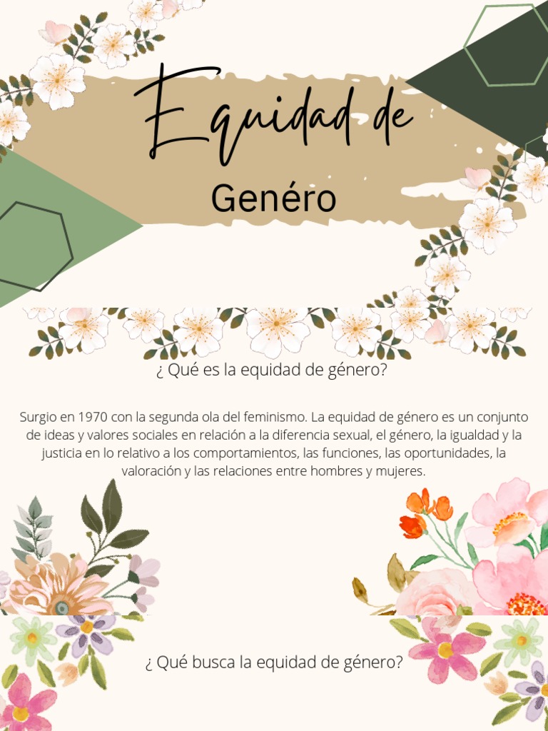Equidad de Genero | PDF