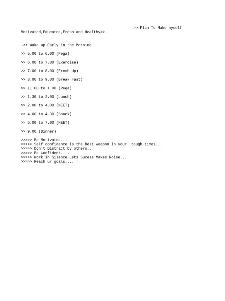 Time Table | PDF