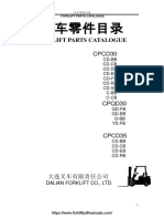 Dalian CPCD CPQD 30 35 Forklift Truck Parts Catalog & Wiring Diagrams PDF