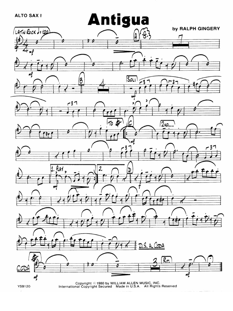 Antigua FULL Big Band Gingery PDF