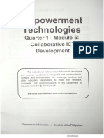 Empowerment Technologies (Quater 1 - Module 5) Collaborative ICT Development
