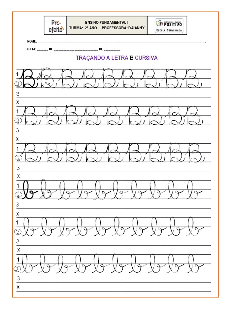 Alfabeto Pontilhado - B | PDF | Carreira e Crescimento, image size:768x1024