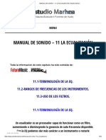 MANUAL DE SONIDO - 11 LA ECUALIZACIÓN - Estudio Marhea