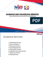 Guidance and Counseling Services DepEd