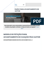 MODELO DE PETIÇÃO PARA LEVANTAMENTO DE CAUÇÃO PELO AUTOR - Software Jurídico ADVBOX