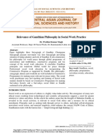 Relevance of Gandhian Philosophy in Social Work Practice