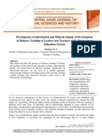 Development of Information and Didactic Supply of Development of Distance Training of Leaders and Teachers of The Professional Education System