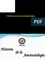 Historia de La Anestesiología