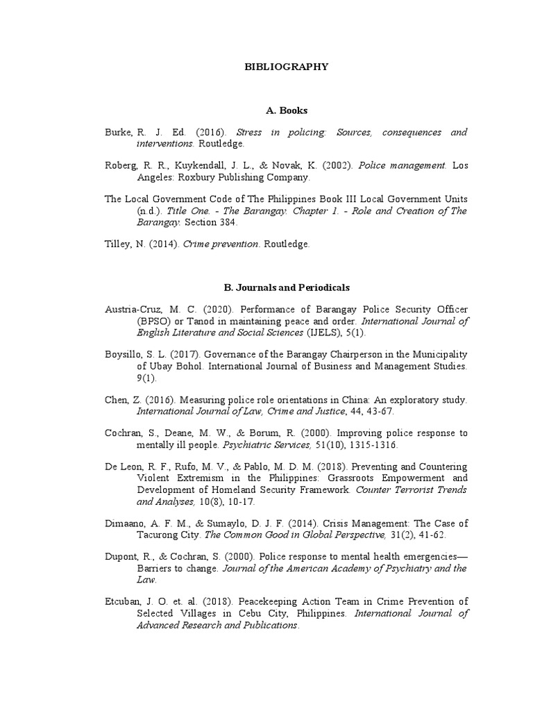 Citing Philippine Laws in APA Format | PDF | Police | Crime Prevention