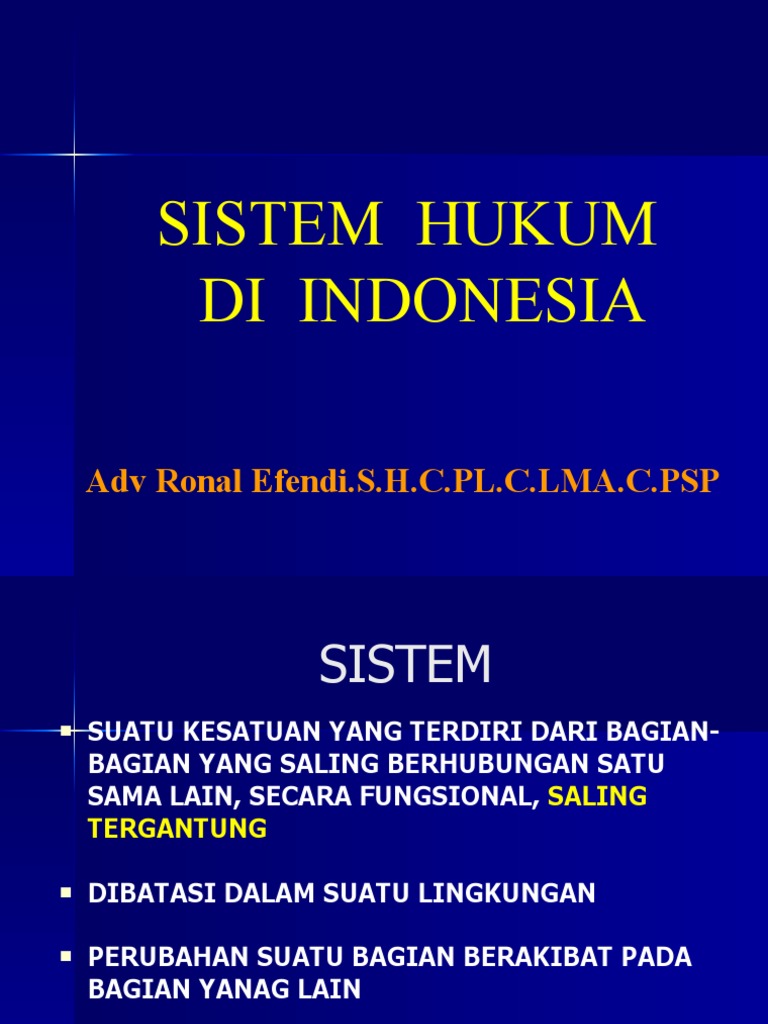 Sistem Hukum Indonesia | PDF | Politik | Ilmu Sosial
