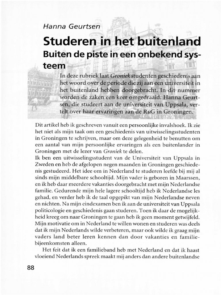 Studeren in Het Buitenland PDF