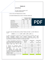 Trabalho - Valendo 1 Ponto