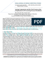 Investigation of M-Learning Components and The Vital Features That Affects The Design, and Deployment of M-Learning Process Workflows