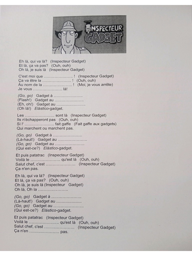 Inspector Gadget | PDF