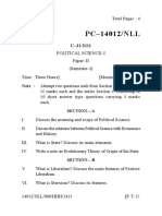 PC-14012/NLL: Political Science-I Paper-II (Semester-I)