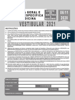 Prova Geral Medicina Vestibular 2021