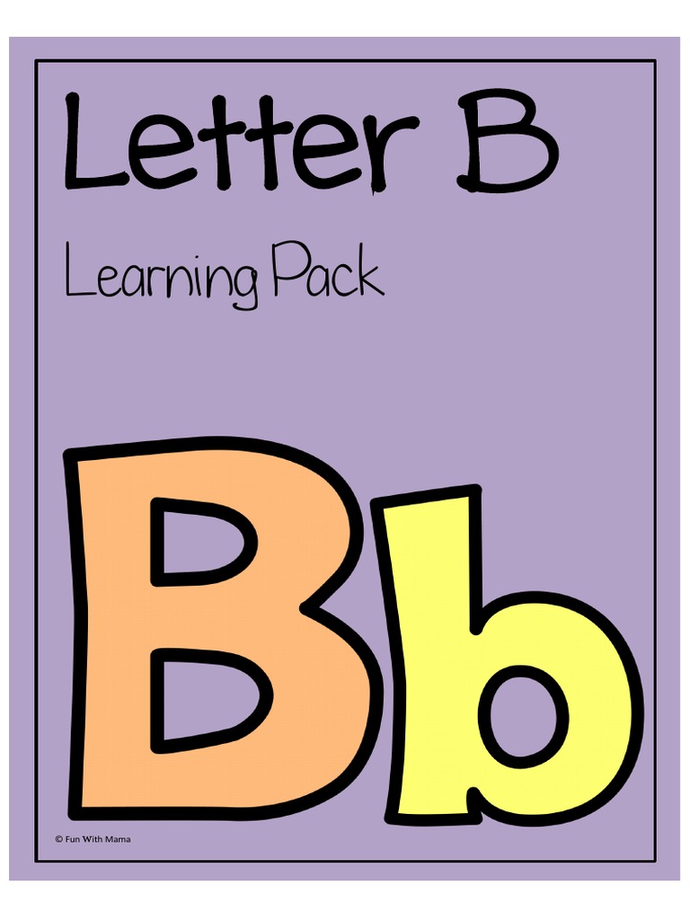 Letter B Preschool Printables4k | PDF | Letter Case