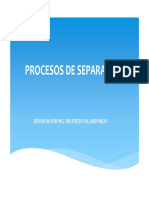 Tipos de Procesos de Separacion