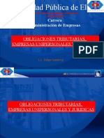 Obligaciones Tributarias, Personas Naturales y Juridicas 2022-1