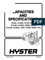Capacities and Specifications Part No. 897388