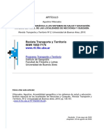 Accesibilidad Geográfica A Los Sistemas de Salud y Educación. Análisis Espacial de Las Localidades de Necochea y Quequén.