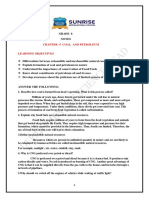 Grade 8 Chemistry Notes-Chapter-5 Coal Petroleum