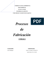Informe Un. Ii - Procesos de Fabricacion