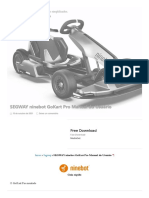 SEGWAY Ninebot GoKart Pro Manual Do Usuário